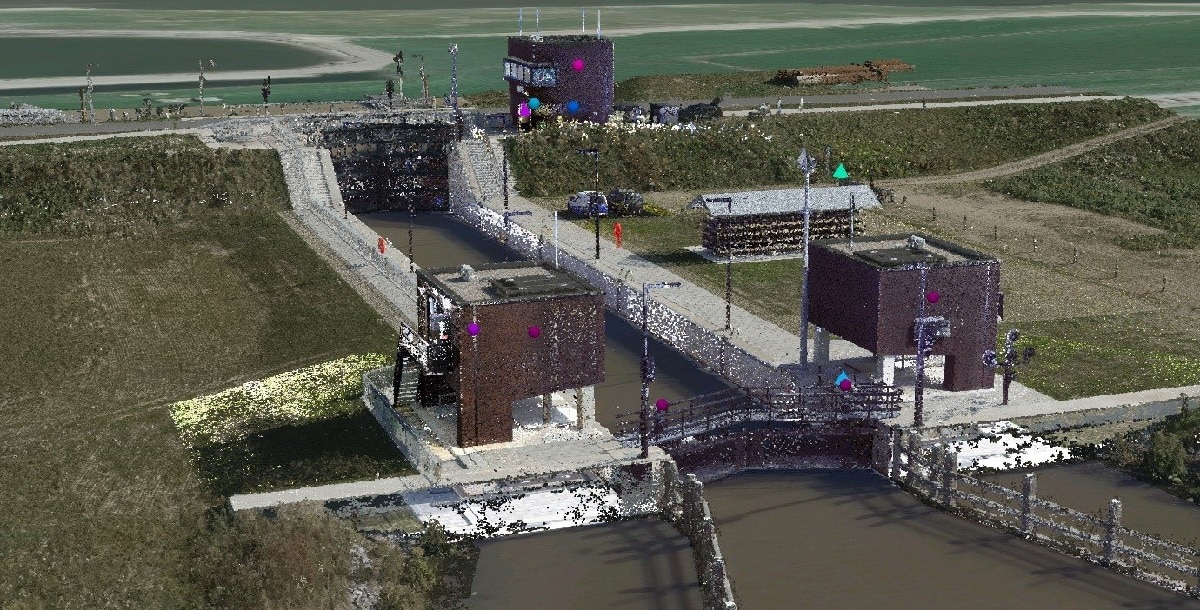 3D model Scheeresluis Province Overijssel